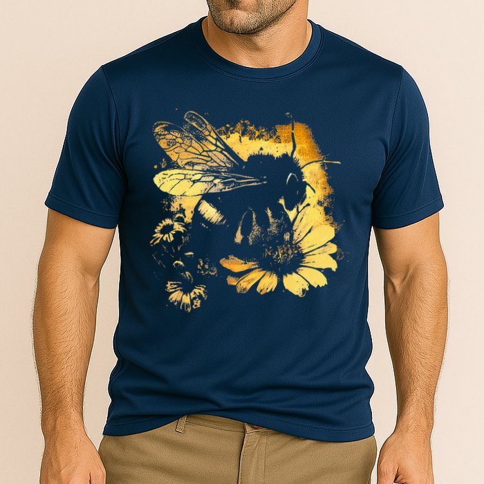 Honeybee And Bumble Bee For American Hive Beekeepers Cooling Performance Crew T-Shirt