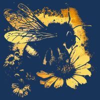Honeybee And Bumble Bee For American Hive Beekeepers Drawstring Bag