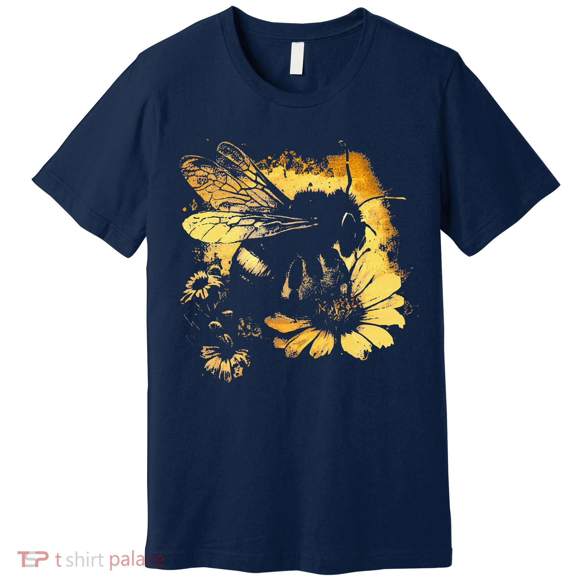 Honeybee And Bumble Bee For American Hive Beekeepers Premium T-Shirt
