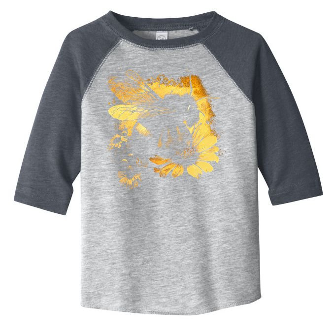 Honeybee And Bumble Bee For American Hive Beekeepers Toddler Fine Jersey T-Shirt