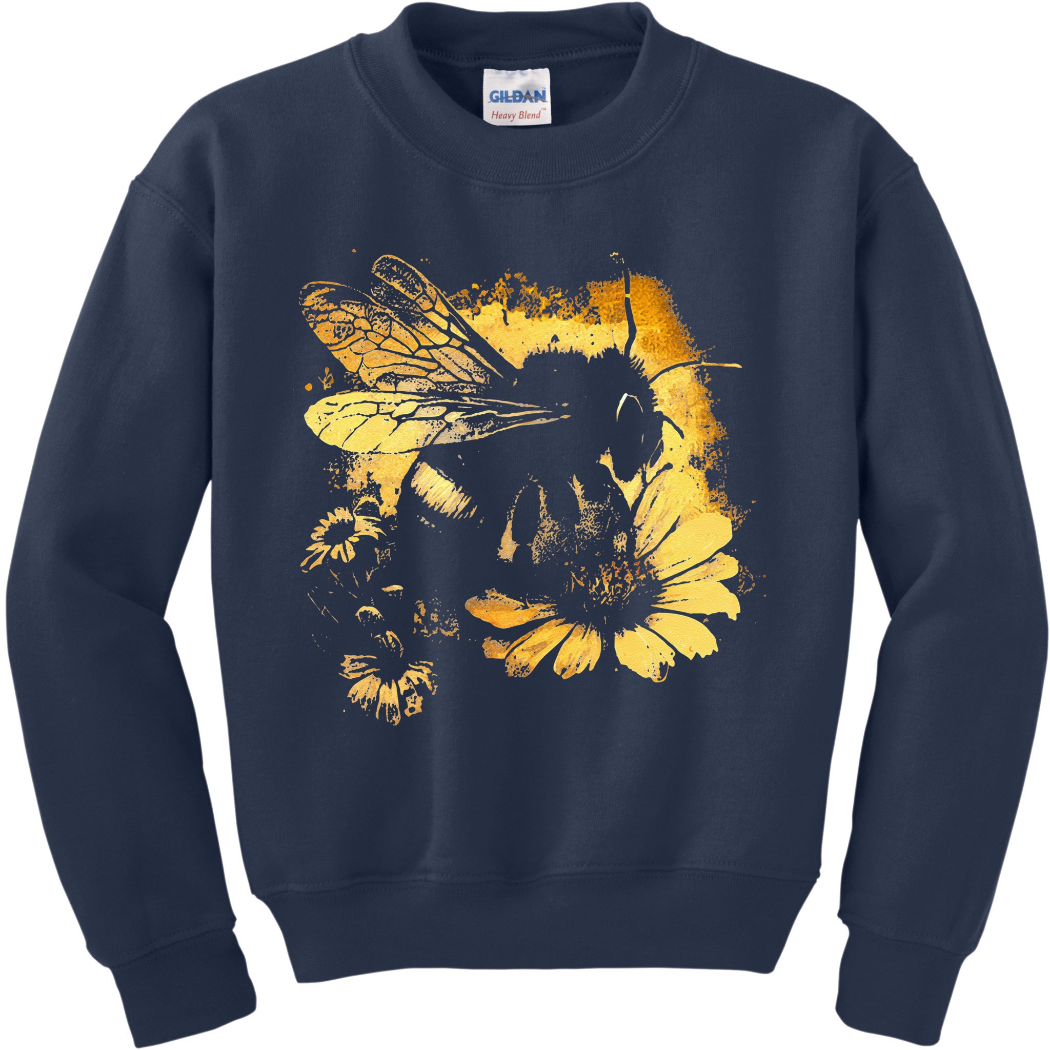 Honeybee And Bumble Bee For American Hive Beekeepers Kids Sweatshirt