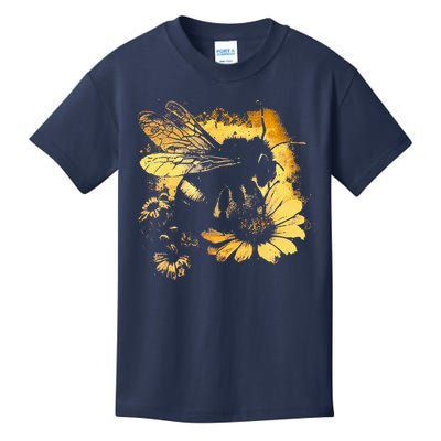 Honeybee And Bumble Bee For American Hive Beekeepers Kids T-Shirt
