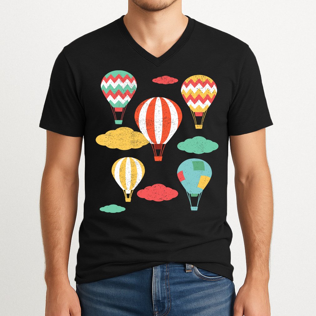 Hot Air Balloon Balloonist Hot Air Balloon Ride V-Neck T-Shirt