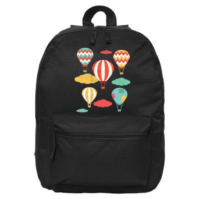 Hot Air Balloon Balloonist Hot Air Balloon Ride 16 in Basic Backpack