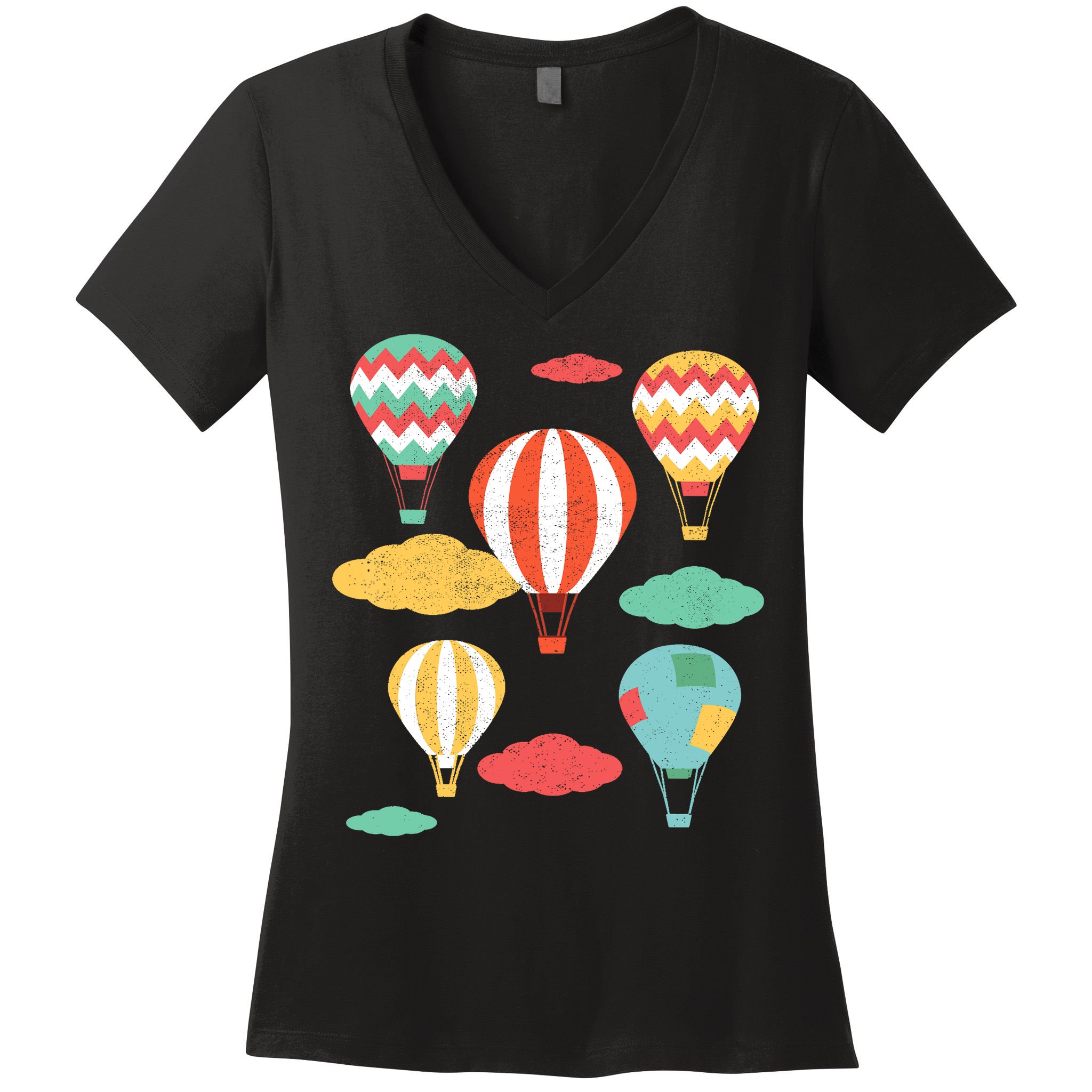 Hot Air Balloon Balloonist Hot Air Balloon Ride Women's V-Neck T-Shirt