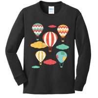 Hot Air Balloon Balloonist Hot Air Balloon Ride Kids Long Sleeve Shirt