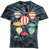 Hot Air Balloon Balloonist Hot Air Balloon Ride Kids Tie-Dye T-Shirt