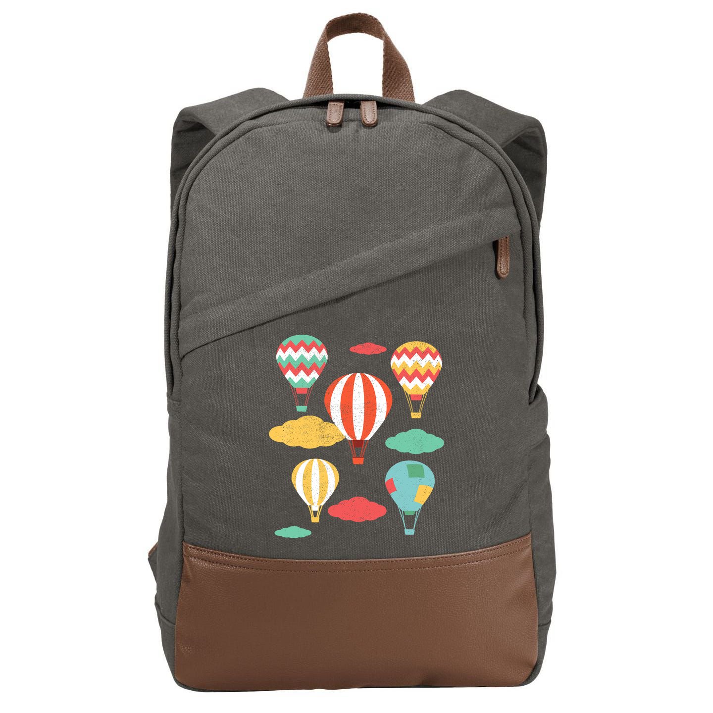 Hot Air Balloon Balloonist Hot Air Balloon Ride Cotton Canvas Backpack
