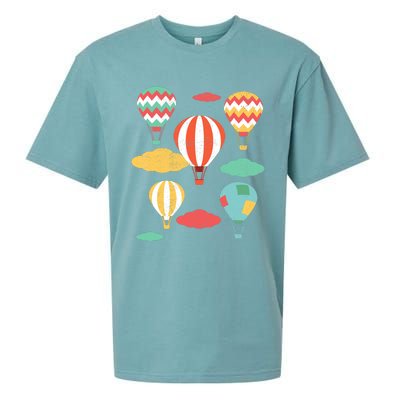 Hot Air Balloon Balloonist Hot Air Balloon Ride Sueded Cloud Jersey T-Shirt