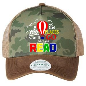 Hot Air Balloon Oh The Places You’Ll Go When You Read Legacy Tie Dye Trucker Hat