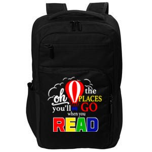 Hot Air Balloon Oh The Places You’Ll Go When You Read Impact Tech Backpack