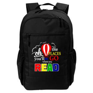 Hot Air Balloon Oh The Places You’Ll Go When You Read Daily Commute Backpack