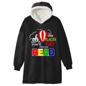 Hot Air Balloon Oh The Places You’Ll Go When You Read Hooded Wearable Blanket