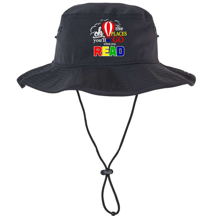 Hot Air Balloon Oh The Places You’Ll Go When You Read Legacy Cool Fit Booney Bucket Hat