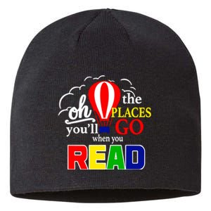 Hot Air Balloon Oh The Places You’Ll Go When You Read Sustainable Beanie