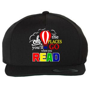 Hot Air Balloon Oh The Places You’Ll Go When You Read Wool Snapback Cap