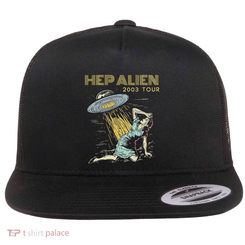 Hep Alien Band Pop Culture Flat Bill Trucker Hat
