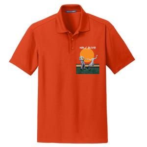 Halfs Alive Band Dry Zone Grid Polo