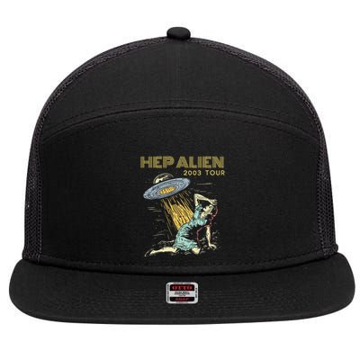 Hep Alien Band Pop Culture 7 Panel Mesh Trucker Snapback Hat