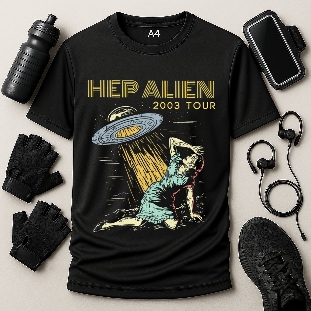 Hep Alien Band Pop Culture Cooling Performance Crew T-Shirt