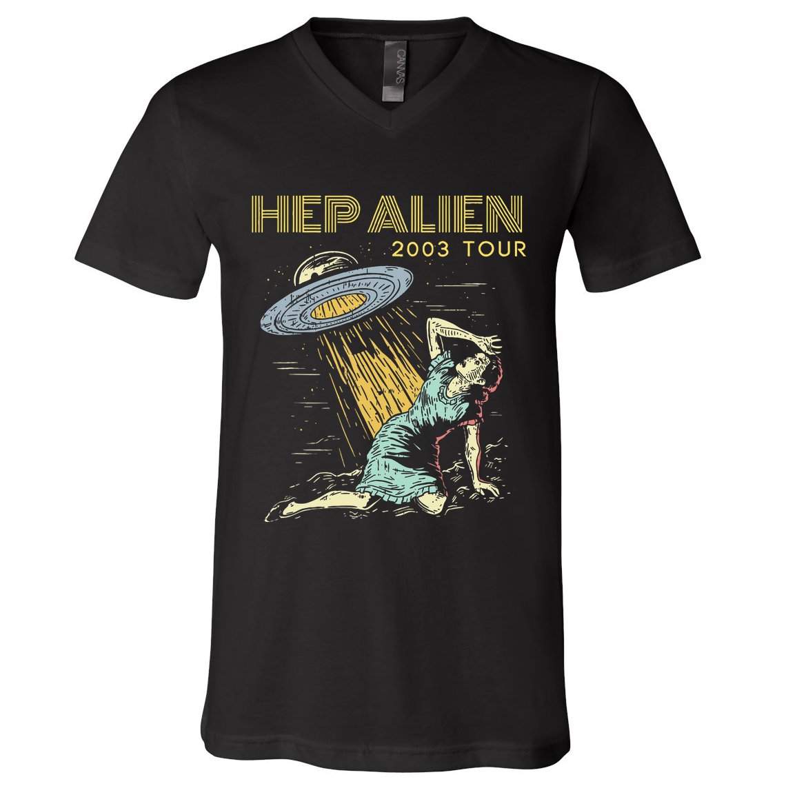 Hep Alien Band Pop Culture V-Neck T-Shirt