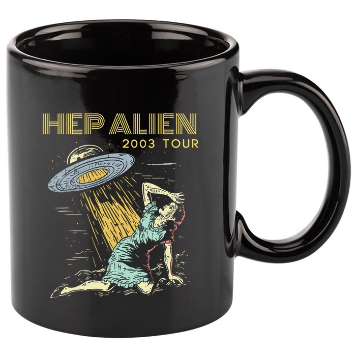 Hep Alien Band Pop Culture 11oz C Handle Ceramic Mug