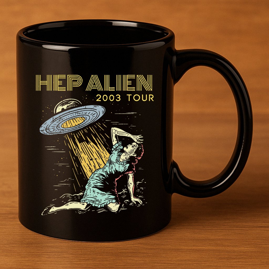 Hep Alien Band Pop Culture 11oz C Handle Ceramic Mug
