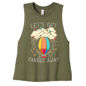 Hot Air Balloon Ride Balloonist Ballooning Gas Balloon Women's Racerback Cropped Tank