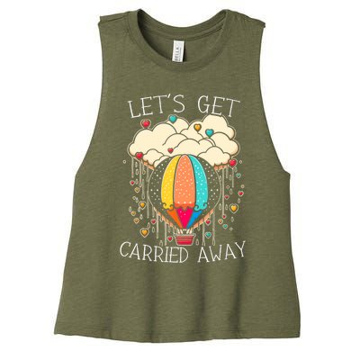 Hot Air Balloon Ride Balloonist Ballooning Gas Balloon Women's Racerback Cropped Tank