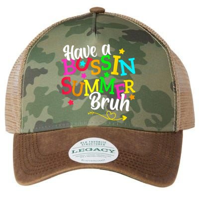 Have A Bussin Summer Bruh Legacy Tie Dye Trucker Hat