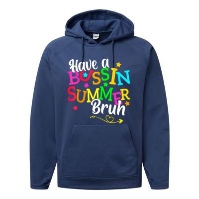 Have A Bussin Summer Bruh Performance Fleece Hoodie