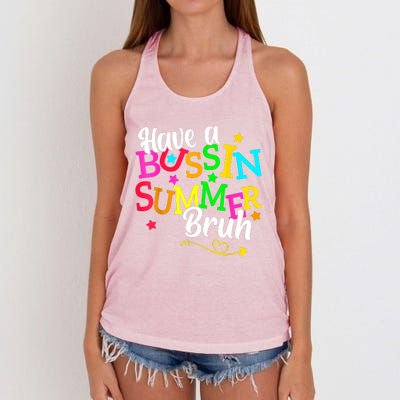 Have A Bussin Summer Bruh Women's Knotted Racerback Tank