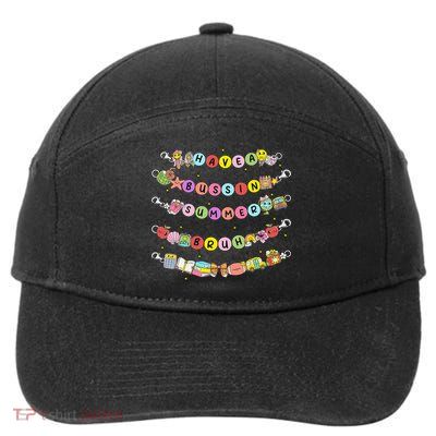 Have A Bussin Summer Bruh Bracelet Teacher Summer Costume 7-Panel Snapback Hat