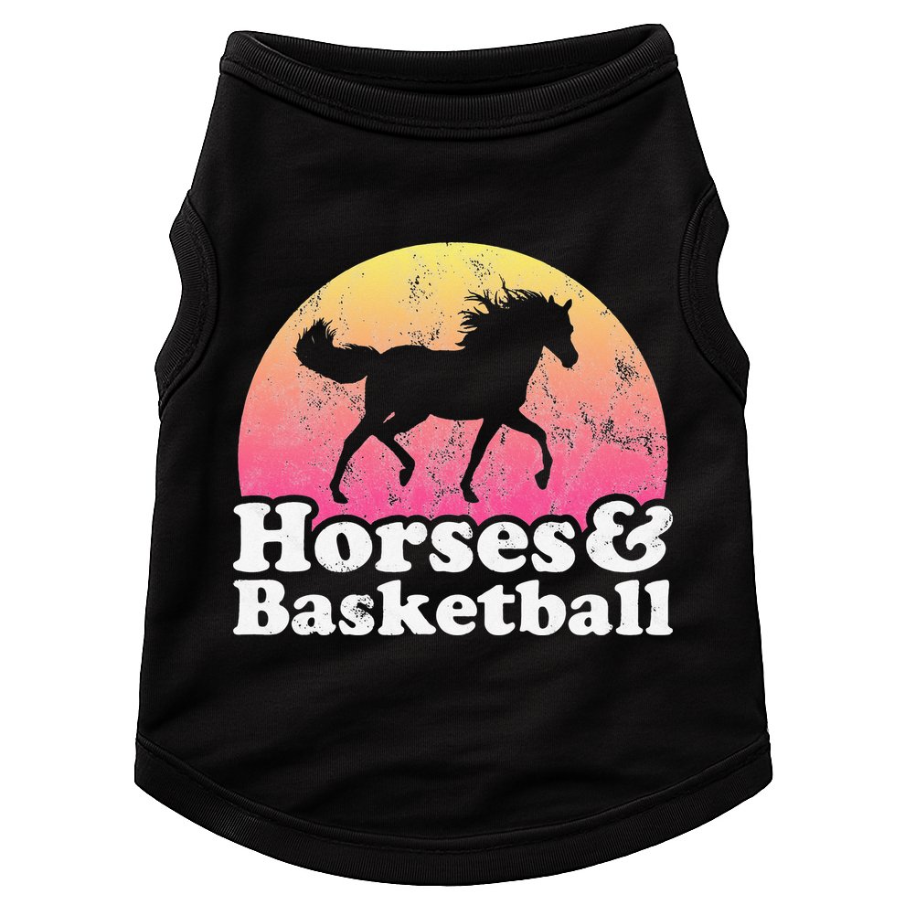 Horse and Basketball  or Horses Doggie Tank