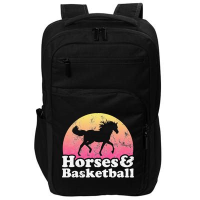 Horse and Basketball  or Horses Impact Tech Backpack