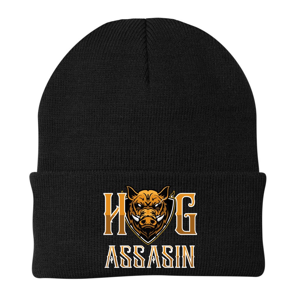 Hog And Boar Assasin Animal Hunter Hog Gift Beanie