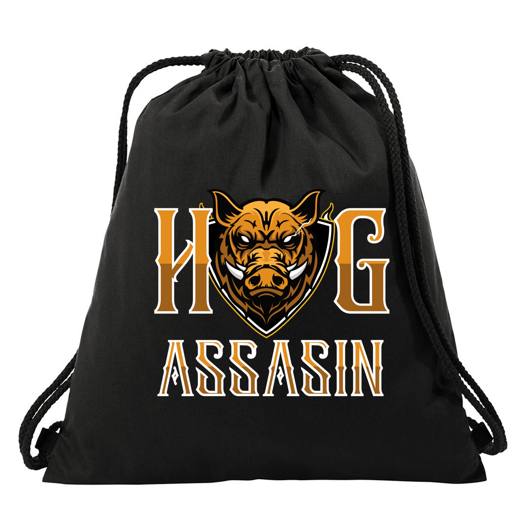 Hog And Boar Assasin Animal Hunter Hog Gift Drawstring Bag
