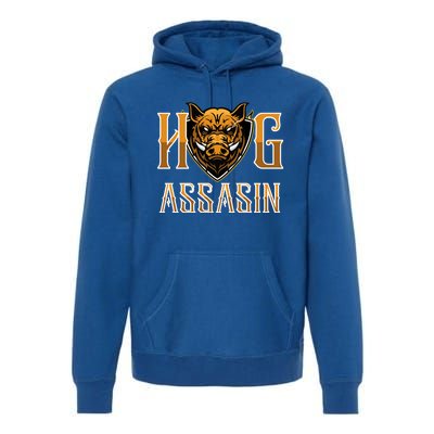 Hog And Boar Assasin Animal Hunter Hog Gift Premium Hoodie