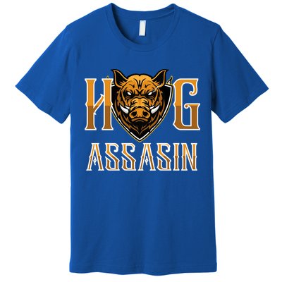 Hog And Boar Assasin Animal Hunter Hog Gift Premium T-Shirt
