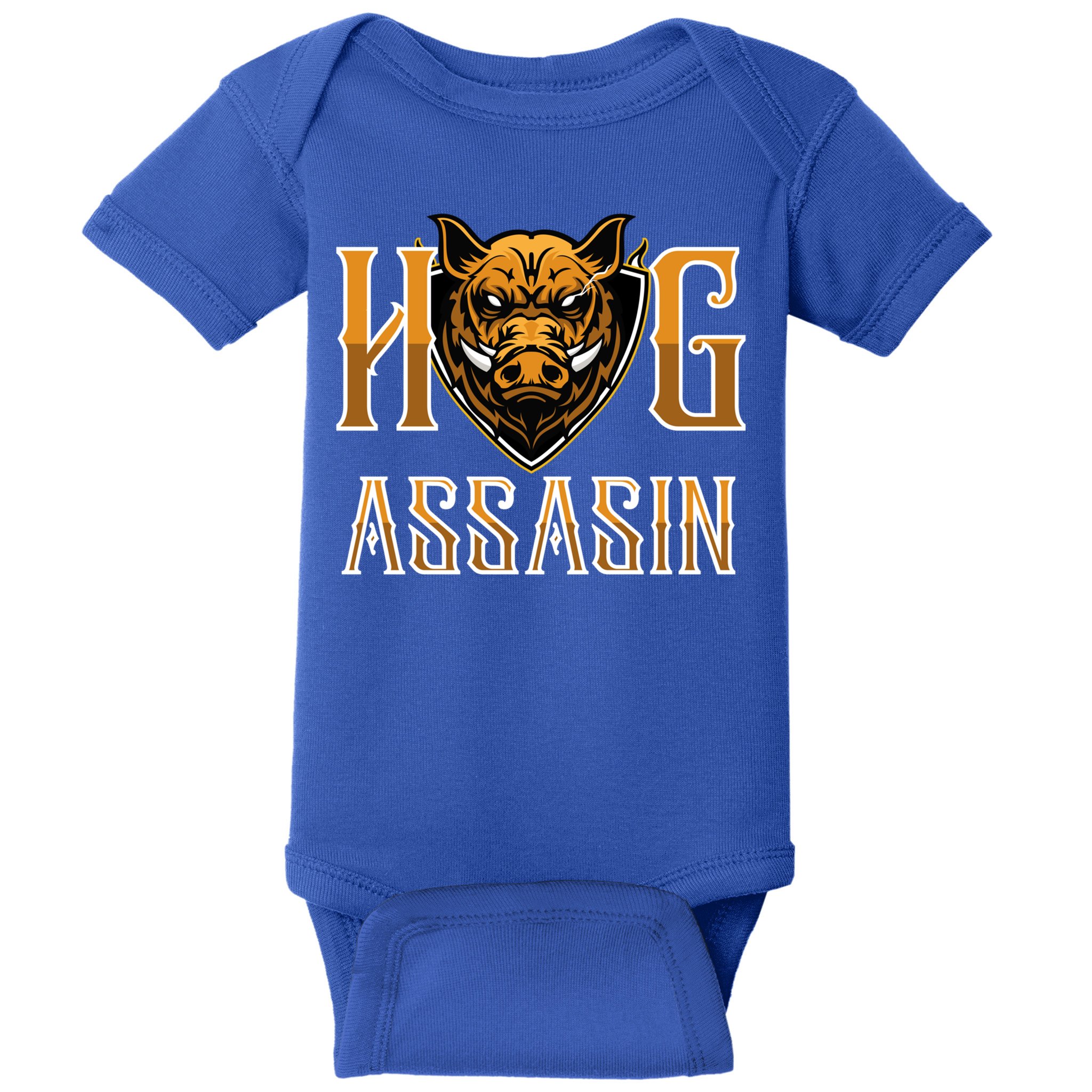 Hog And Boar Assasin Animal Hunter Hog Gift Baby Bodysuit