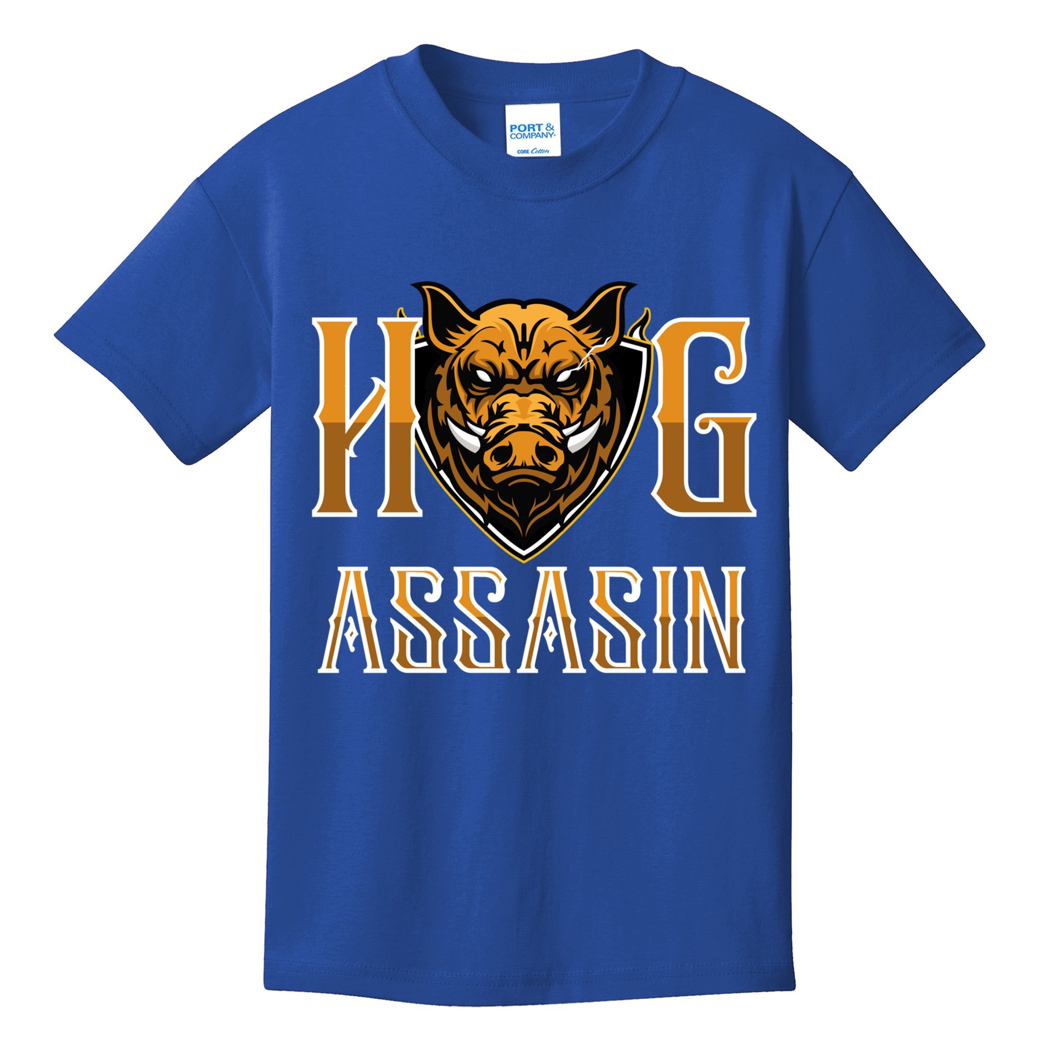 Hog And Boar Assasin Animal Hunter Hog Gift Kids T-Shirt