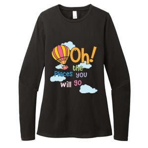 Hot Air Balloon Oh The Places You’Ll Go When You Read Womens CVC Long Sleeve Shirt