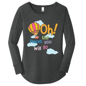 Hot Air Balloon Oh The Places You’Ll Go When You Read Women's Perfect Tri Tunic Long Sleeve Shirt