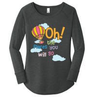 Hot Air Balloon Oh The Places You’Ll Go When You Read Women's Perfect Tri Tunic Long Sleeve Shirt