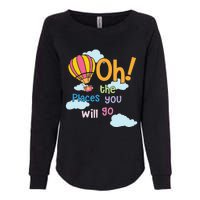 Hot Air Balloon Oh The Places You’Ll Go When You Read Womens California Wash Sweatshirt