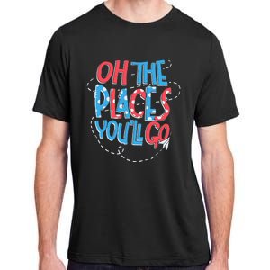 Hot Air Balloon Oh The Places Youll Go When You Read Adult ChromaSoft Performance T-Shirt