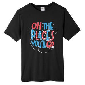 Hot Air Balloon Oh The Places Youll Go When You Read Tall Fusion ChromaSoft Performance T-Shirt