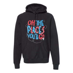 Hot Air Balloon Oh The Places Youll Go When You Read Premium Hoodie