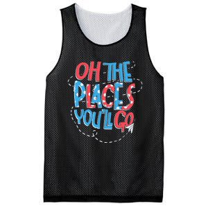 Hot Air Balloon Oh The Places Youll Go When You Read Mesh Reversible Basketball Jersey Tank