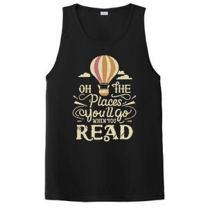 Hot Air Balloon Oh The Places You’Ll Go When You Read PosiCharge Competitor Tank